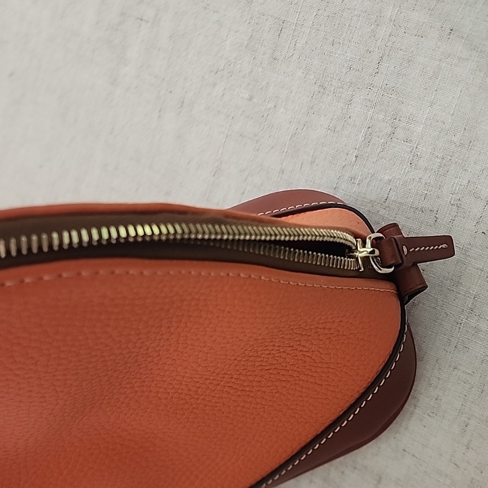 Dooney & Bourke Orange and Brown Satchel - Picture 7 of 7